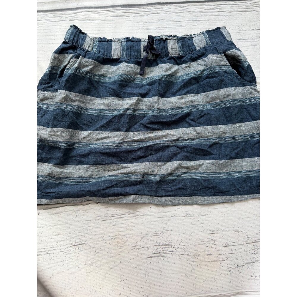Patagonia striped chambray skirt